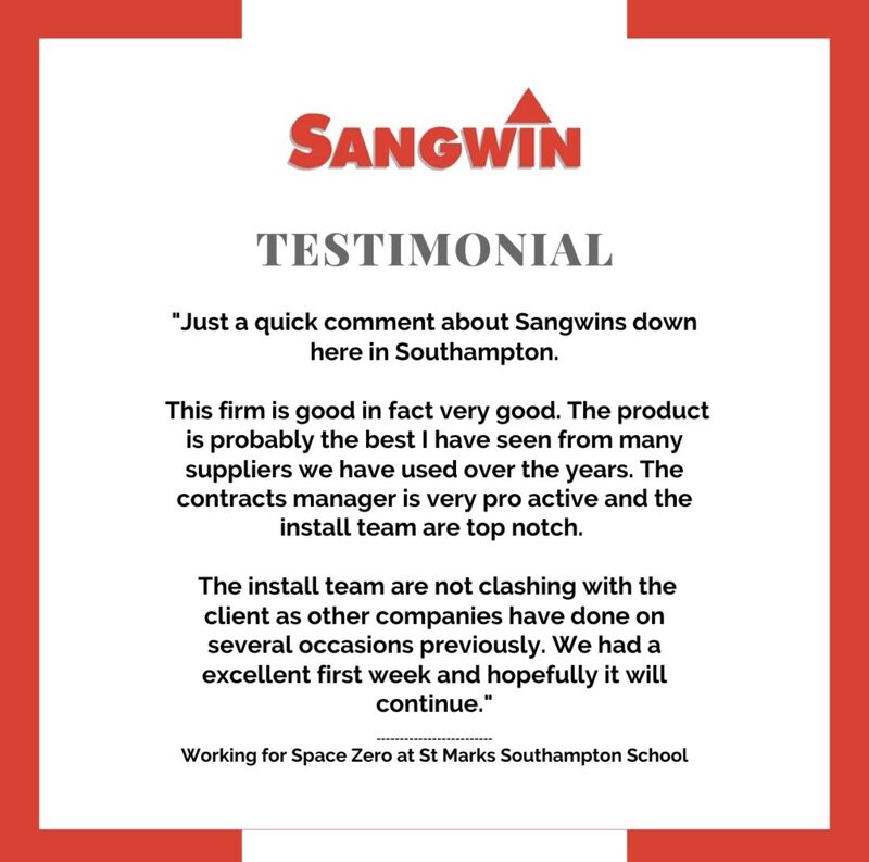 Testimonial for works at St Marks Southampton School. 